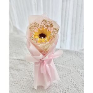 Soap Flowers Bouquet (Small) - Baby Pink