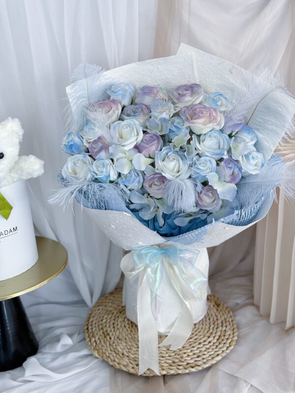 Blue Mermaid Serenity (Soap Flower) - Image 2