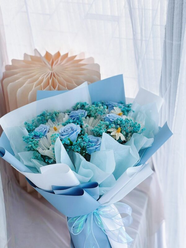 Sky Blue Whisper (Soap Flower) - Image 3