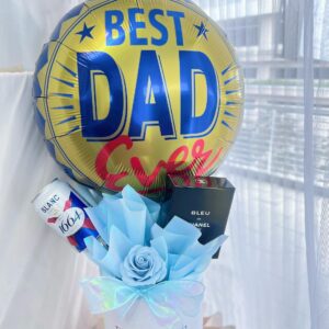 Blue Elegance for Dad (Soap Flower)