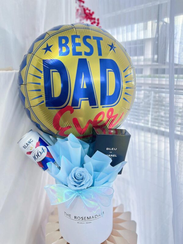 Blue Elegance for Dad (Soap Flower)