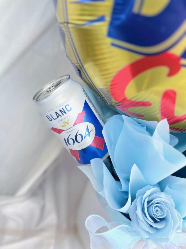 Blue Elegance for Dad (Soap Flower) - Image 3