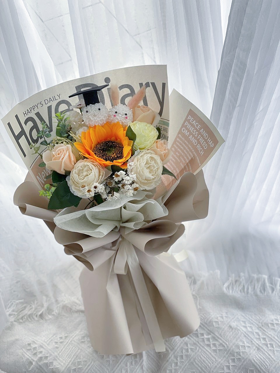 Cheers to Knowledge (Soap flower) - Image 2