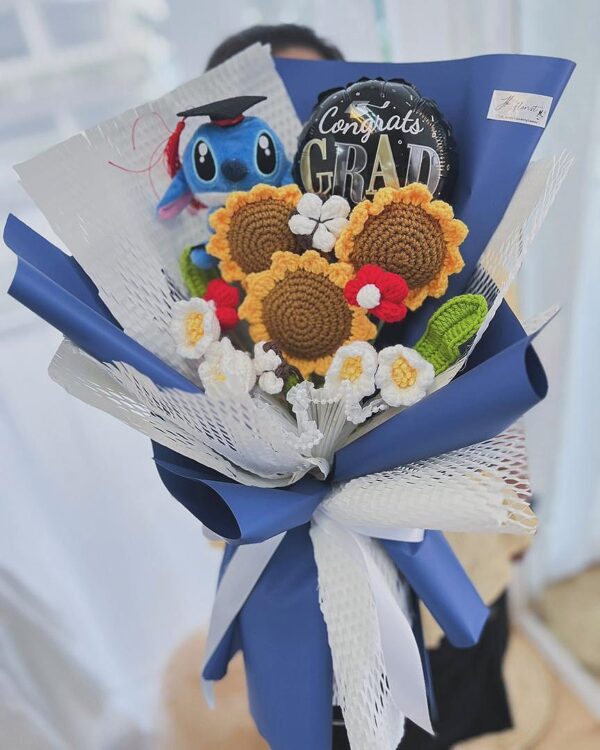 Stitched Success (Crochet Bouquet)