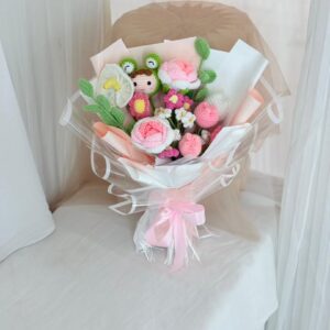 Froggie Bloom Posy (Crochet Bouquet)
