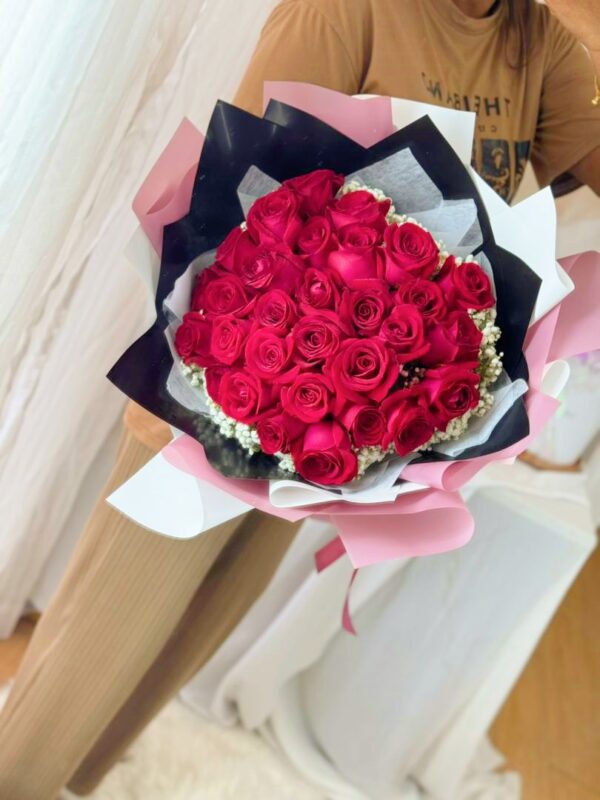 Blush & Scarlet (Fresh Flower) - Image 2