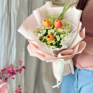 Golden Dawn Tulips (Fresh Flower)