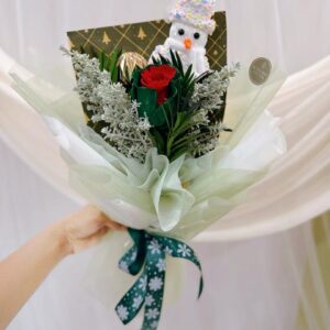 Jolly Christmas Snowman (Fresh flower)