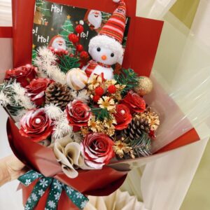 Snowy Christmas Noel (Soap flower)