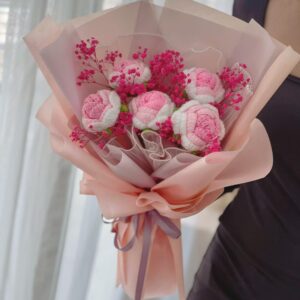 Blush Knit (Crochet Bouquet)