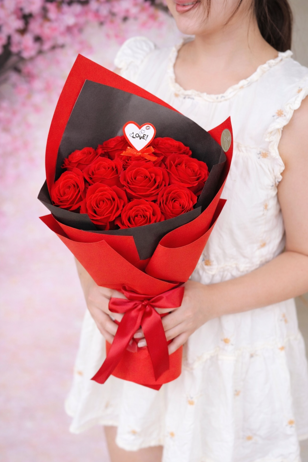 One for My Heart Red (Soap Flower) - Image 2