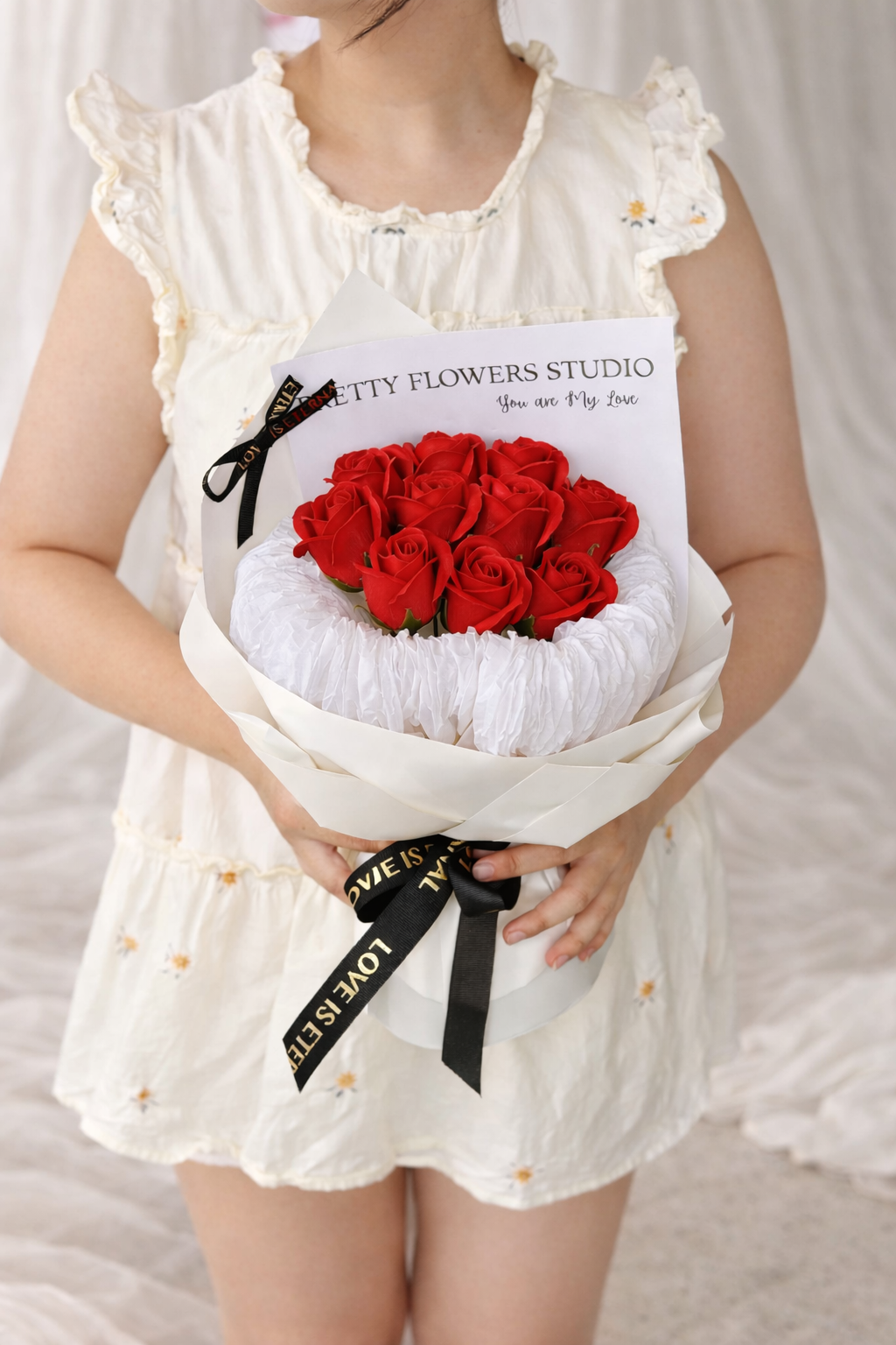 Pretty Flower Red (Soap Flower) - Image 2