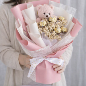 Golden Hug of Love 2 (Chocolate Bouquet)