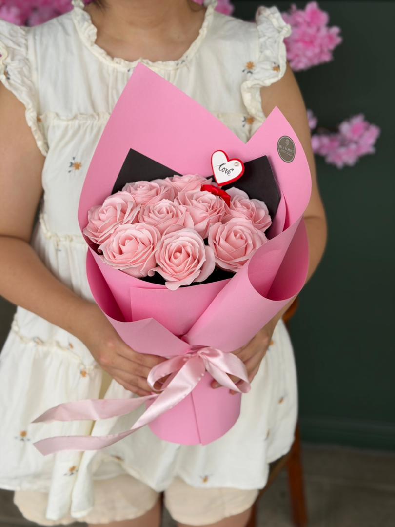 One for My Heart Pink (Soap Flower)