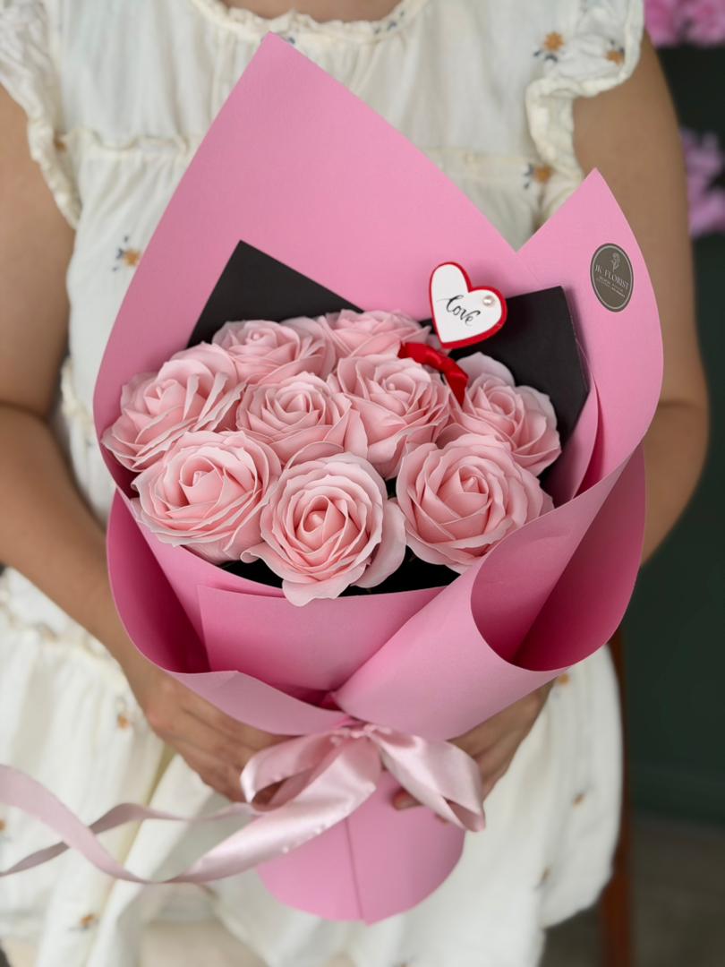 One for My Heart Pink (Soap Flower) - Image 2