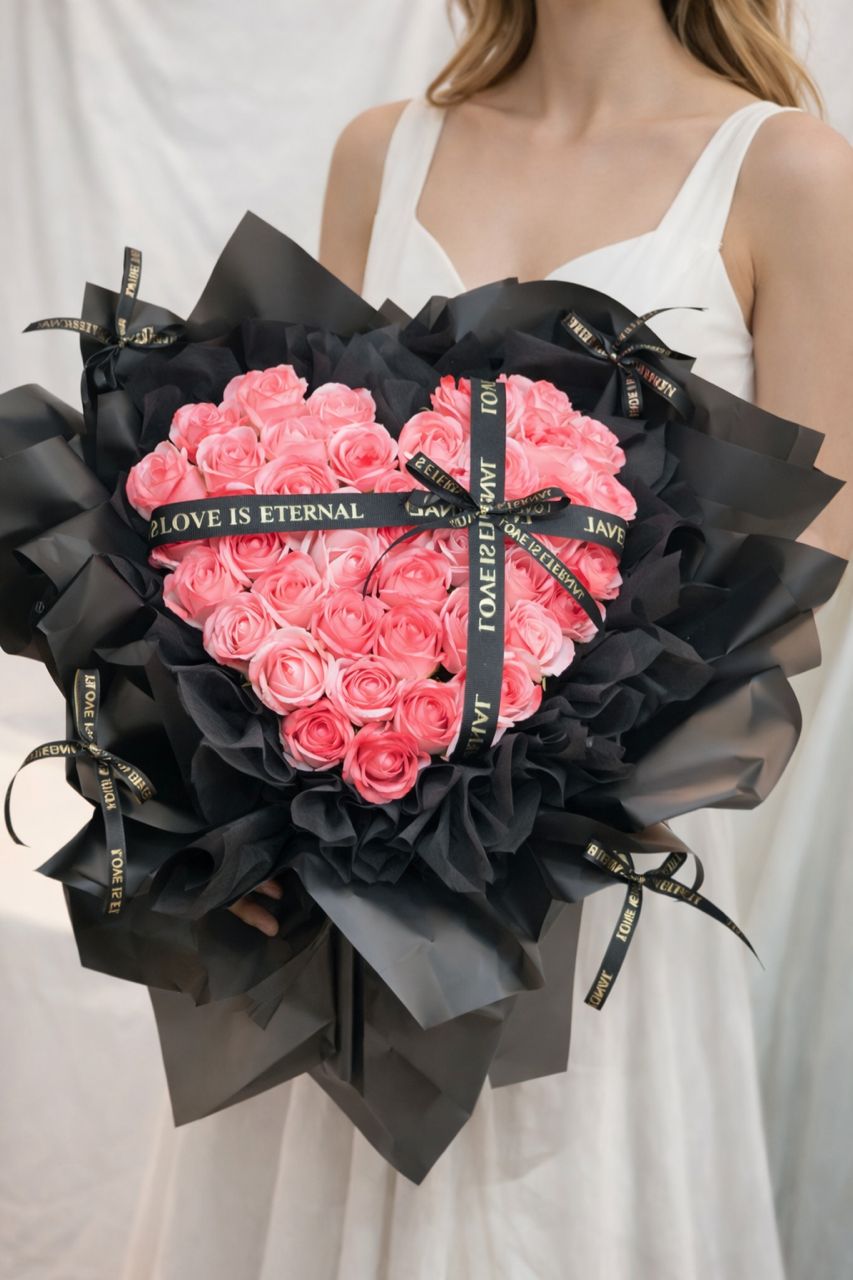 Luxury Heart Roses (Soap Flower) - Image 2