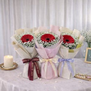 Ruby Gerbera (Fresh Flower)