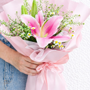 Soft Pink Lily (Fresh Flower)